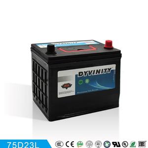DYVINITY Car battery MF 75D23R/L 12V65AH