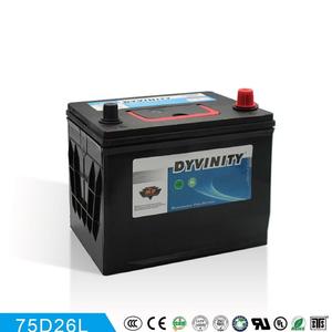 DYVINITY Car battery MF 75D26R/L 12V65AH