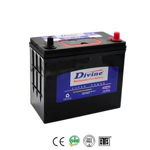 Divine car battery supplier and manufacturer in China MF 46B24R/L 12V45AH
