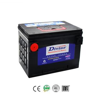 Divine car battery supplier and manufacturer in China MF 78-5Y/78-60 12V60AH