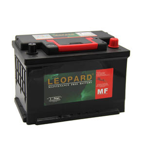 Leopard car battery supplier and manufacturer in China MF 56618 12V66AH