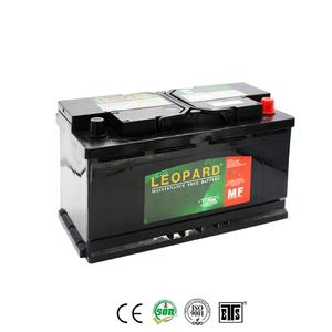 Leopard car battery supplier and manufacturer in China MF 60038 12V100AH