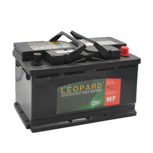 Leopard car battery supplier and manufacturer in China MF 58043 12V80AH