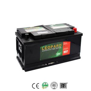Leopard car battery supplier and manufacturer in China MF 58815 12V88AH