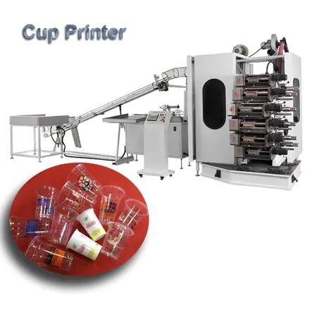 High Quality Six Colors Cup Printing Machine