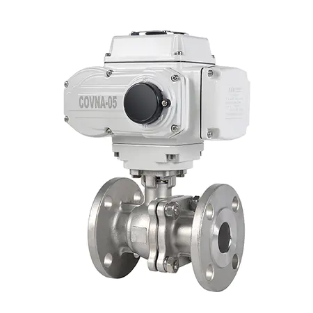 COVNA HK60-Q-F 3PS Electric 2 Way Flange Ball Ventil With Actuator
