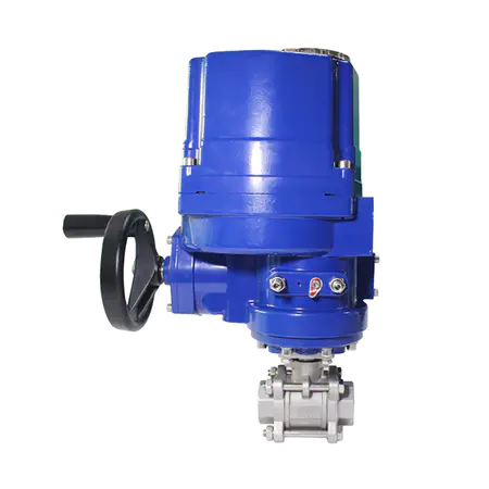 Explosion Proof HK60-EX-3PS 2 Way Flange End Electric Ball valve