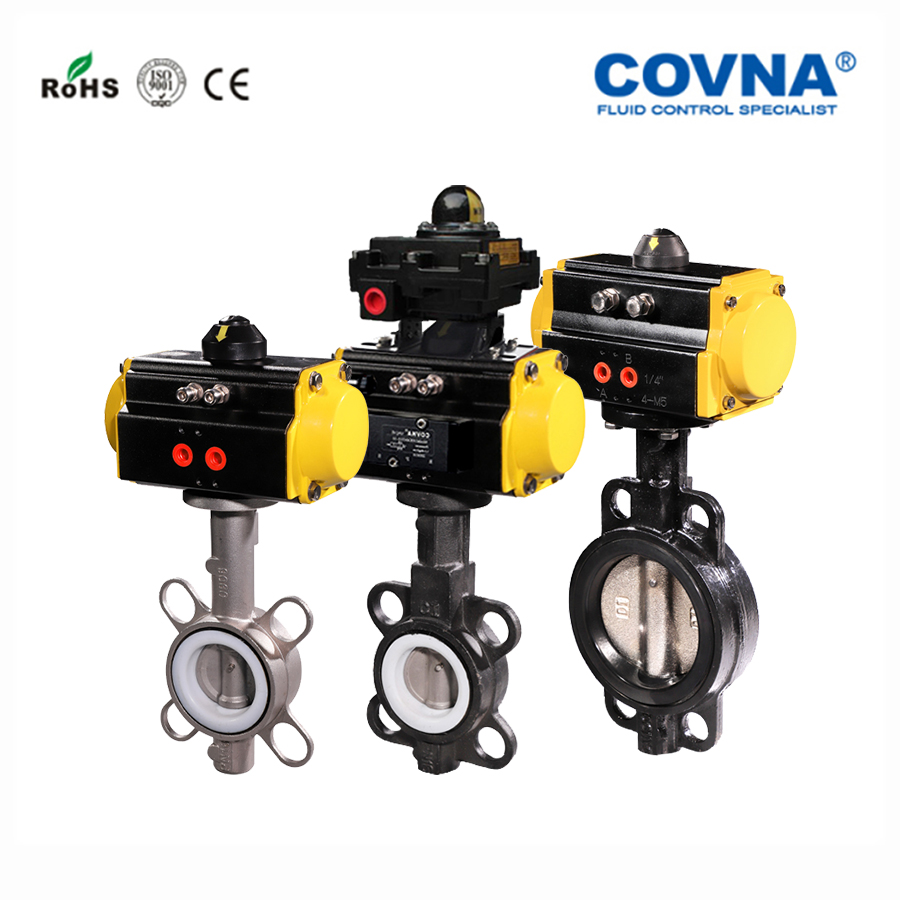 COVNA Pneumatic Wafer Butterfly Valve Series