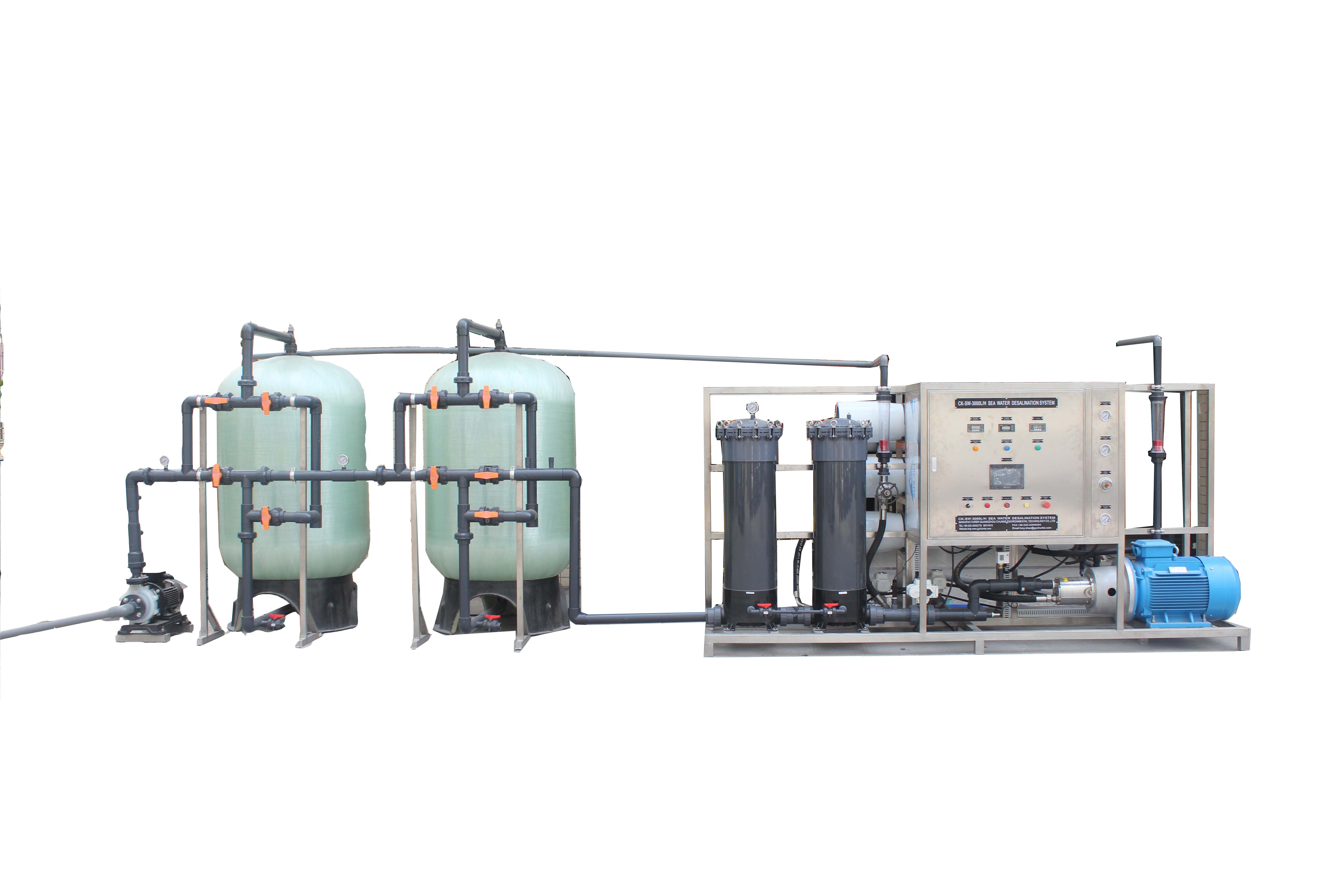 3T Système de filtre à osmose inverse Machine de traitement de dessalement de l’eau de mer