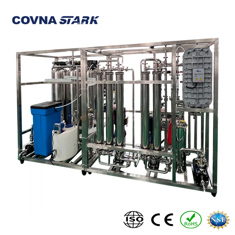 Stark 500 LPH Automatic Stainless Steel Two-stage Reverse Osmosis Filters System EDI Device