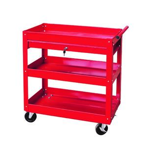 Three Tray Service Cart With Drawer