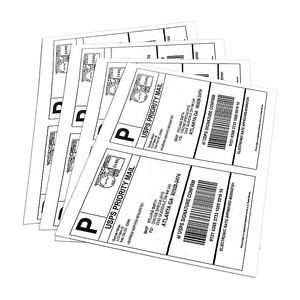 Wholesale label stickers 2-up address A4 amazon address labels