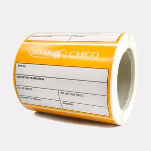 Professional Manufacturer Custom Printed Sticker Labels Adhesive Cargo Label Rolls