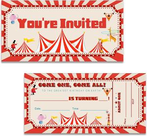 Design Free Fanfold Circus Ticket with Printing Single or Double SidesTickets 