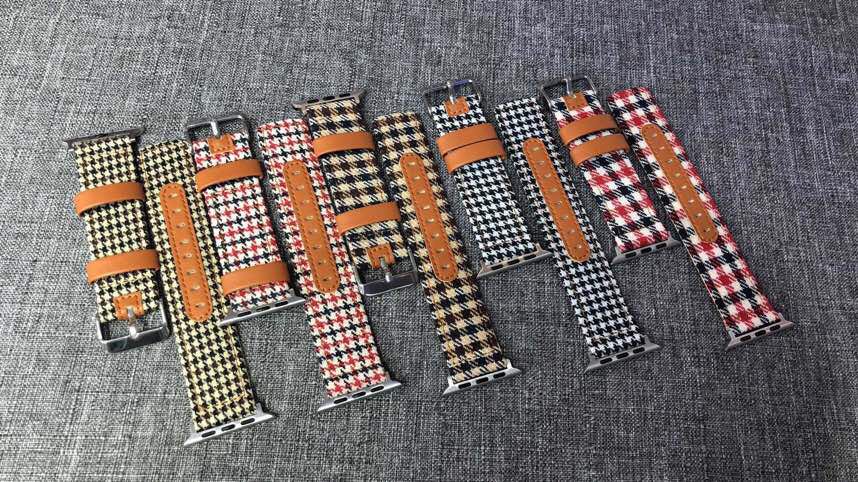 Houndstooth strap/applicable to all Apple watches/watch accessories/straps