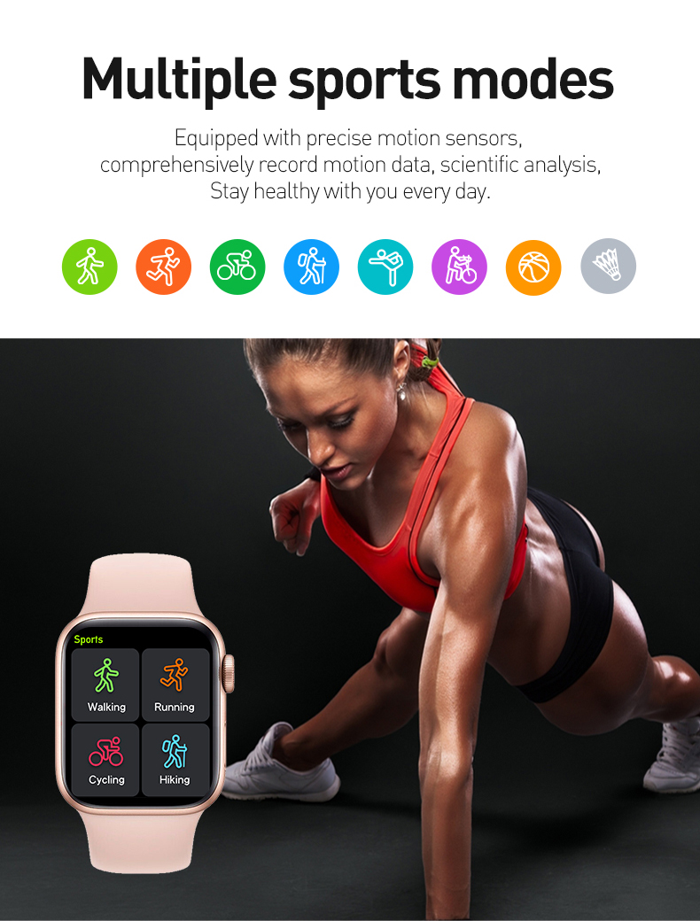 U88 Smart Watch 1,7-Zoll-Bildschirm mehrere IU + Intelligente Split-Screen-Gesundheitsüberwachung smart Armband mit rotierenden Tasten