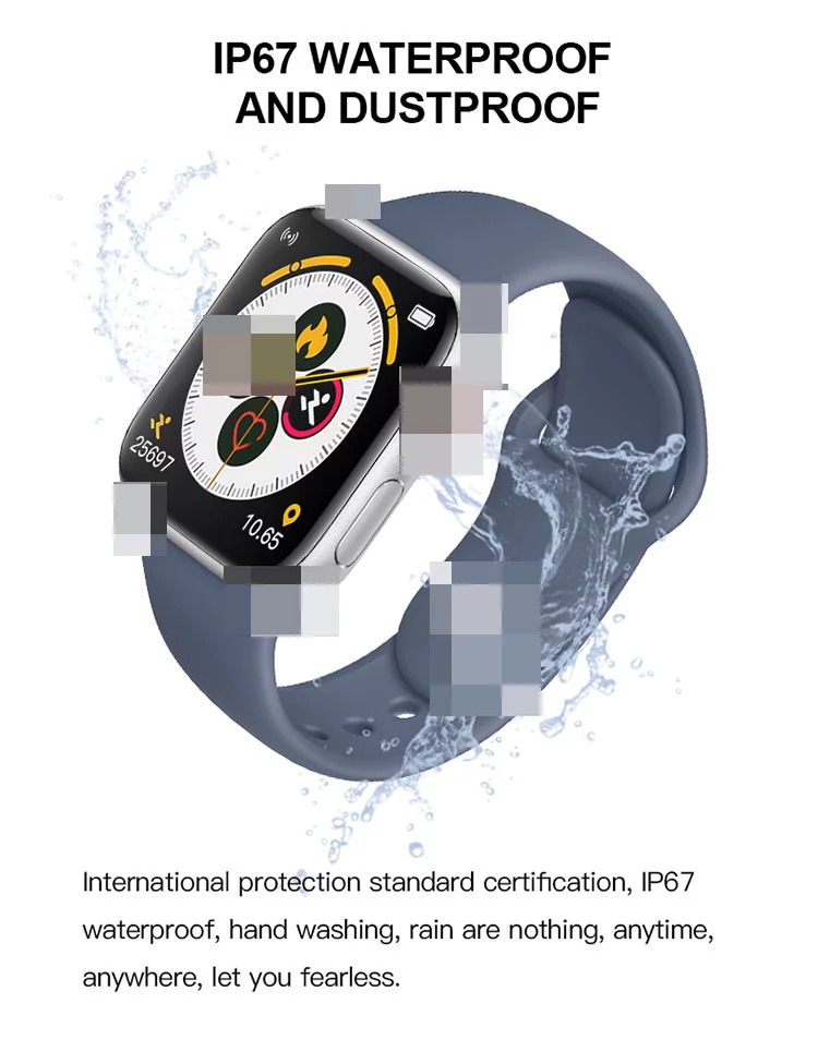T500 Smartwatch 1.54 pulgadas de pantalla Seri 5 6 BT Call HryFine App Series T 500 IWO Reloj Smart Watch