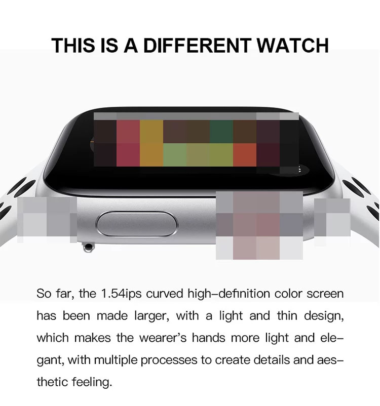 T500 Smartwatch 1,54 Zoll Bildschirm Seri 5 6 BT Anruf HryFine App Serie T 500 IWO Reloj Smart Watch
