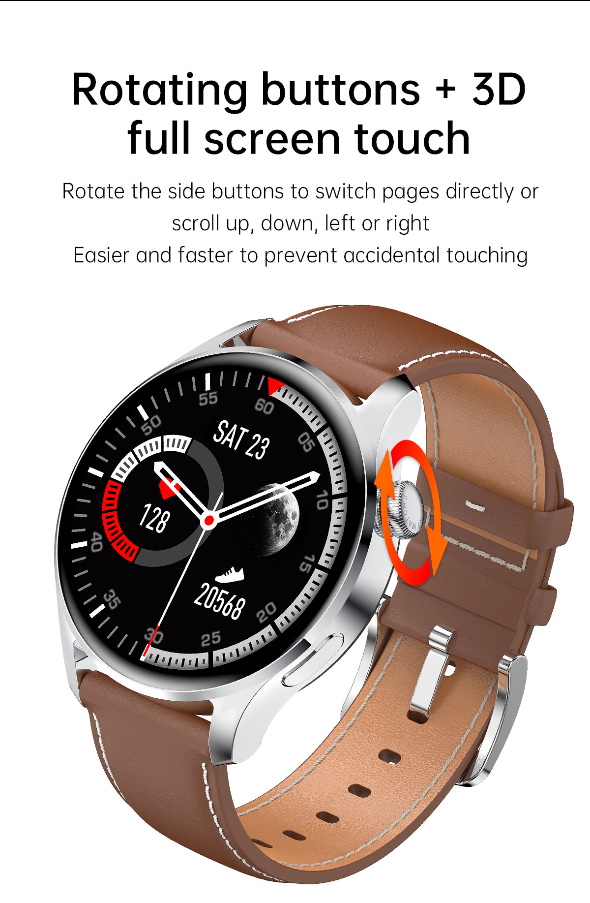 M103 Smartwatch 1,35-Zoll-Bildschirm Offline-Zahlung Minispiel Nachricht Alarm Armband Uhr