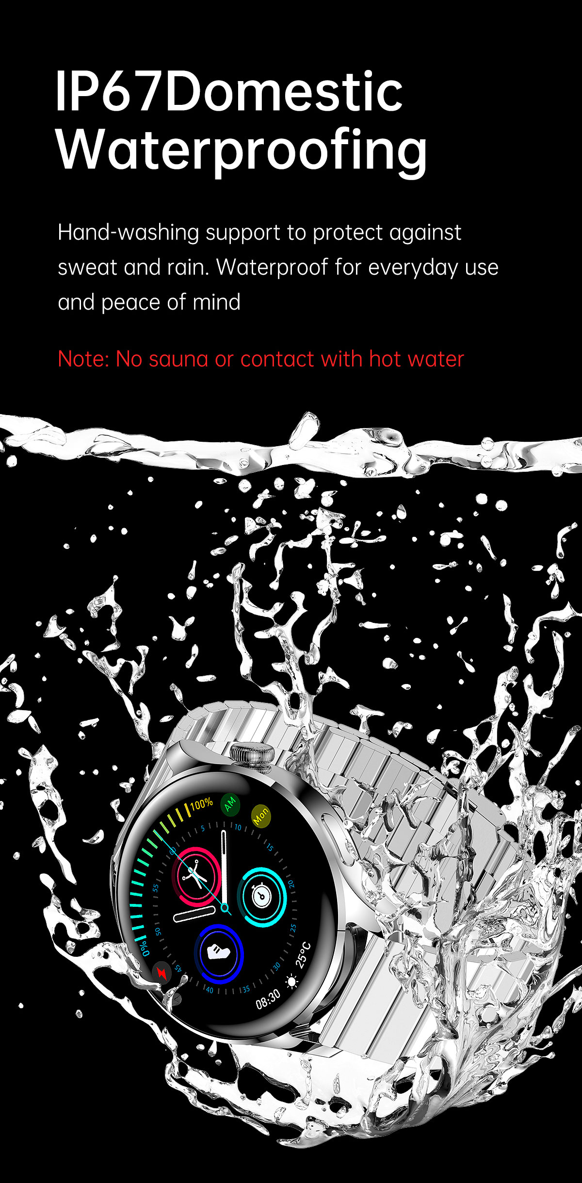 M103 Smartwatch 1.35 اینچ صفحه نمایش آفلاین پرداخت مینی بازی پیام هشدار مچ بند سازمان دیده بان