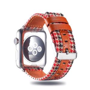 Houndstooth Strap/applicable To All Apple Watches/watch Accessories/straps