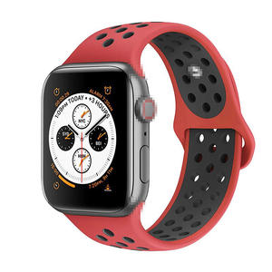 For Apple Watch silicone watch band Watch 12/3/4/5/6/7 dual color sports band