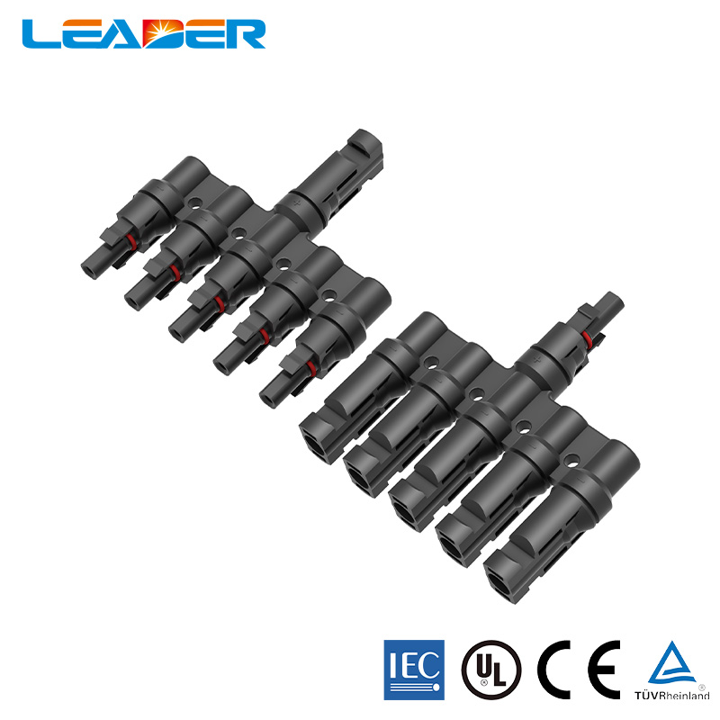 5 in 1 MC4 pv branch connectors for 1500V solar power systems
