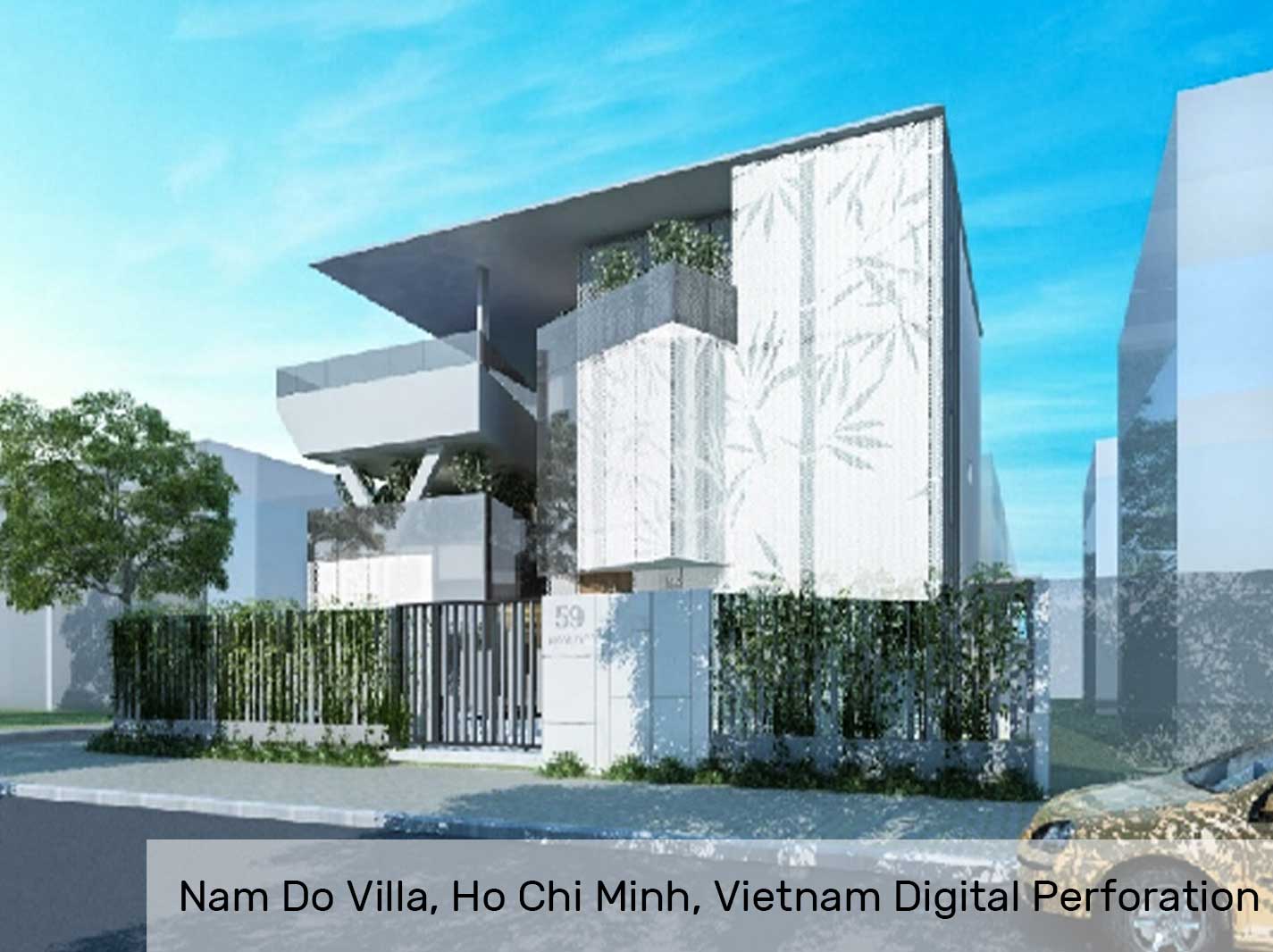 Nam Do Villa, Ho Chi Minh, Vietnam Perforation numérique