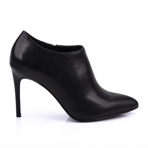 baby cow leather pointed heeled ankle boots shoes women footwear