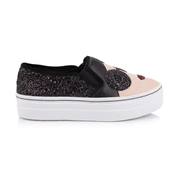 slip-on platform sneakers for women shoes manufacturers