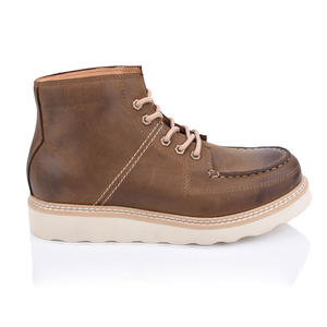 Men's Lace-Up Chukka Moc Boots Shoes Factory In China
