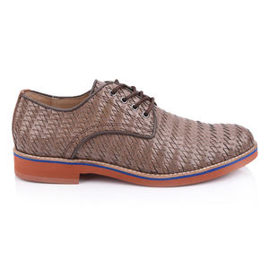 Mens Woven Leather Oxford Shoes Factory In China