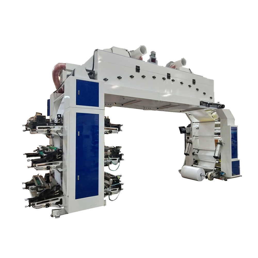 Máquina de impressão flexográfica de 6 cores de alta velocidade