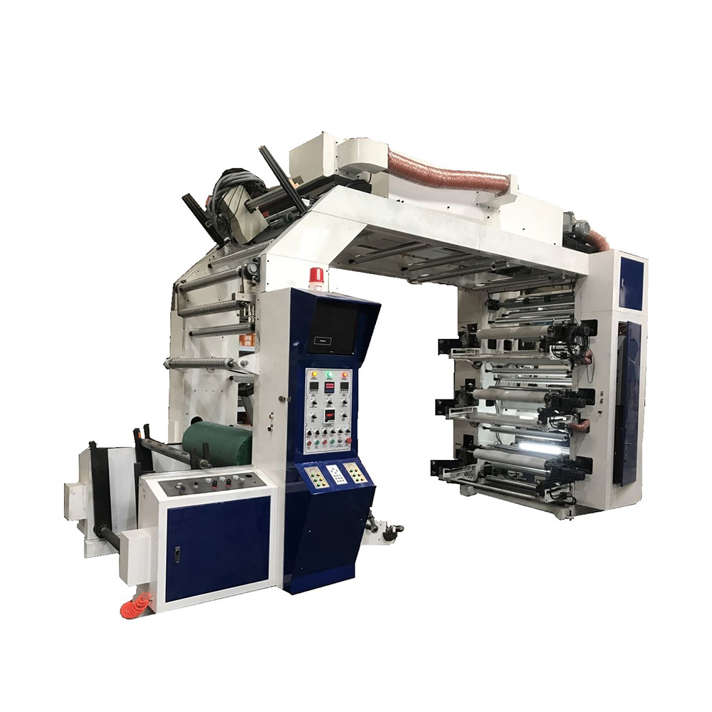 Máquina de impressão flexográfica de papel de seis cores