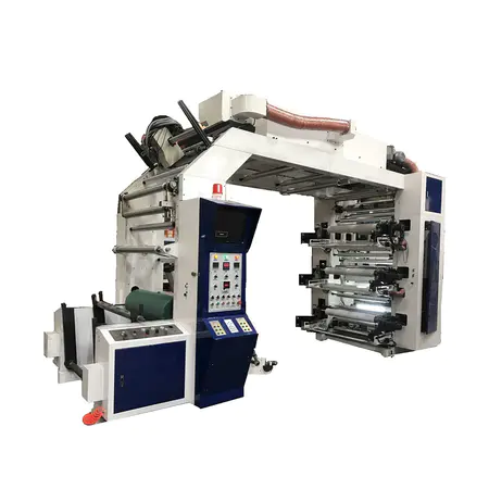 چھ رنگ کاغذ فلیکسو پرنٹنگ مشین
