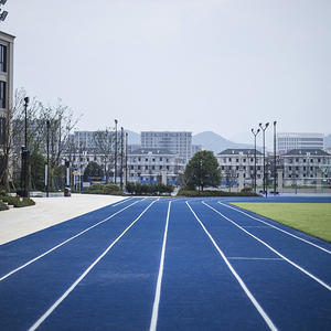 Mixed-type athletic track