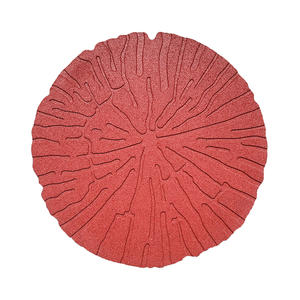 Garden round rubber tile