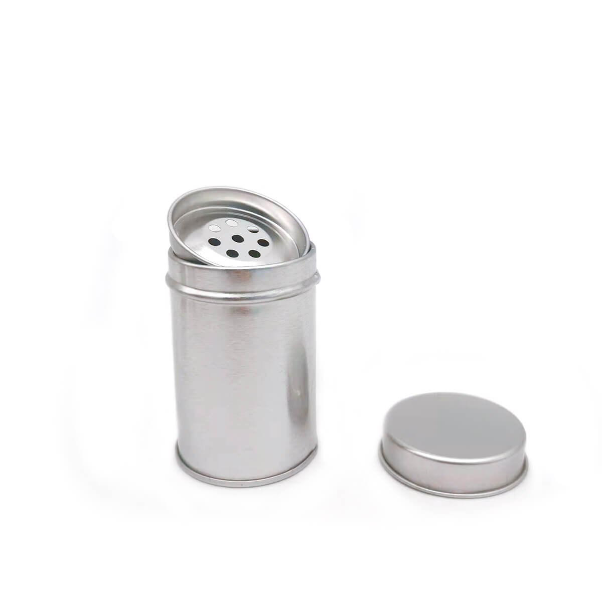 穴/プラスチック部品が付いている金属スパイス錫缶
