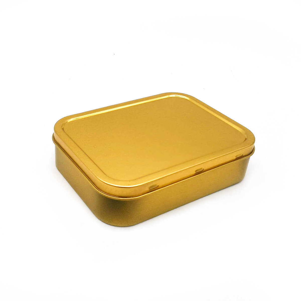 2oz (125ml) Caixa de lata de tabaco de ouro hermético e prata