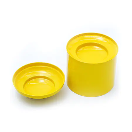 New design round tea tin box with stackable lid