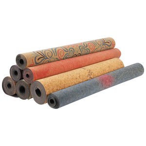 Amazon Top Sell Wholesale Cork Rubber Mat Cork Yoga mat. Cork Mat