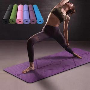 Wholesale Yoga Mat Thick 1/3'' (8mm ) Fitness Exercise TPE Yoga Mat