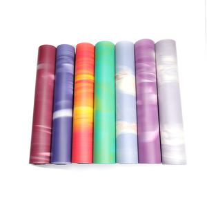 New Premium Natural PU Non Slip Rubber Yoga Mat Wholesale Custom Gradient Color Eco Friendly Non Slip Exercise & Fitness Mat For All Types Of Yoga, Pilates & Floor Workouts