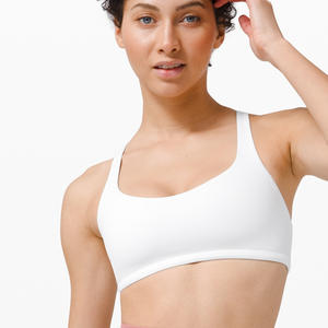 FANYAZU瑜伽文胸女式系带运动文胸-背部交叉性感无线软垫瑜伽文胸