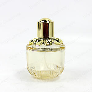 Round Shape Elegant Custom Glass Perfume Bottle 10ml 20ml 30ml 50ml For Personal Care