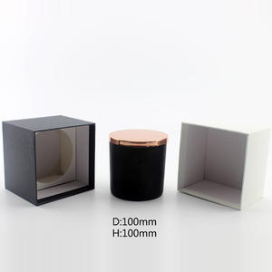 High Quality Black White Candle Jar Box Packaging,Support Customization