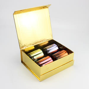 Luxury Black Yellow Large Capacity Candle Box Packaging With Compartment