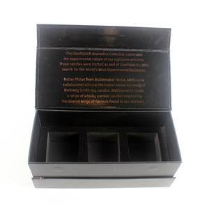 Factory Wholesale Delicate Custom Logo Pattern Black Cosmetic Box Packaging