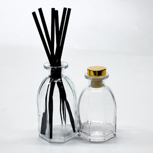 200ml Luxury Octagonal Diffuser Bottle With Rubber Stopper And Other Candle Jar