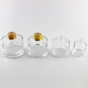 100ml Luxury Round Bottom Amber Clear Round Diffuser Bottle With Metal Lid